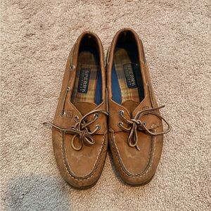 Sperry Tan Leather Boat Shoes